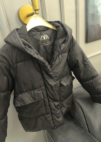 Erkek Çocuk Siyah Düğmeli Street Wear Mont - Görsel 3