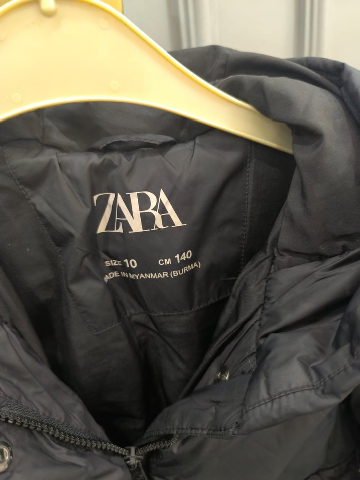 Erkek Çocuk Siyah Düğmeli Street Wear Mont - Görsel 2