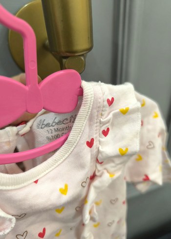 Pembe Triko Uzun Kollu Bebek Kız Takımı ve uyku tulumu - Görsel 11