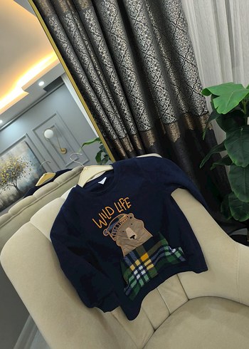 Erkek Çocuk Renkli Baskılı Sweatshirt Polar - Görsel 7