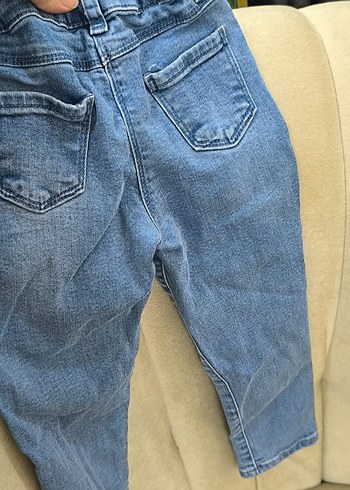 unisex Pastel Mavi Dar Kesim Kot Pantolon - Görsel 11