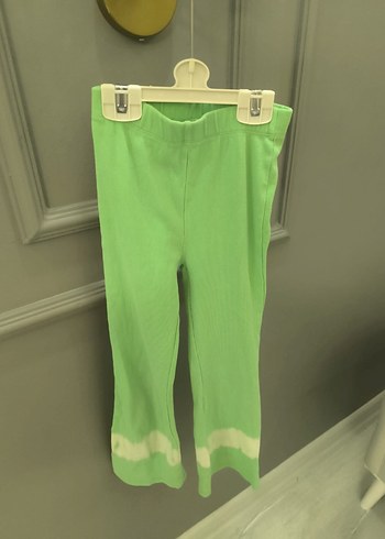 Kız Çocuk Yeşil Tie-Dye Pantolon - Görsel 4