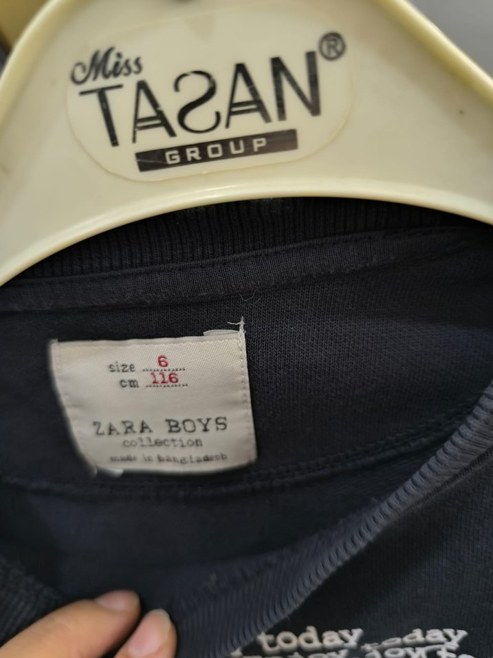 Erkek Siyah Baskılı Uzun Kollu Sweatshirt - Görsel 3