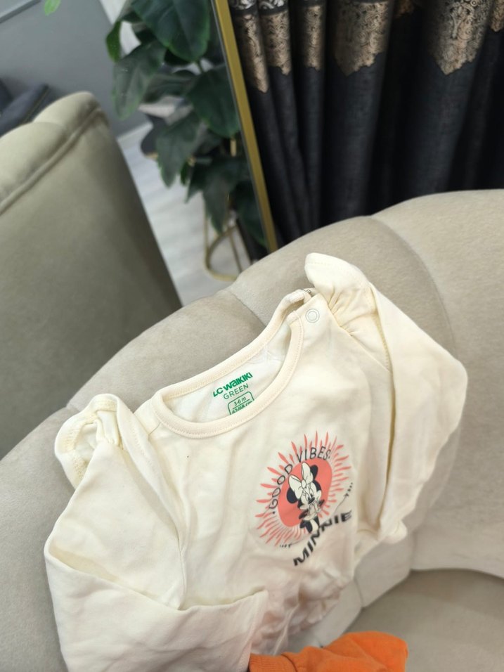 Gri Kısa Kollu Bebek Takımı - Görsel 2