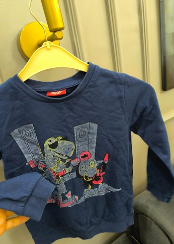 Erkek Çocuk Koyu Renkli Baskılı Sweatshirt - Görsel 5