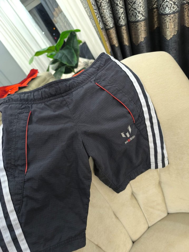 Siyah Erkek Şort, Dar Kesim, Spor - Görsel 2