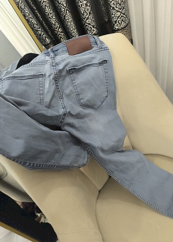 Gri Erkek Denim Jean Pantolon - Görsel 2