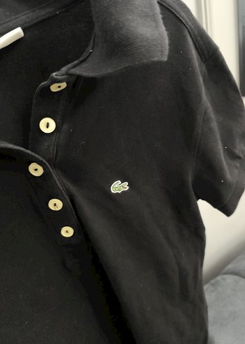 Kızlar için Siyah Polo Yaka Tişört - Görsel 4