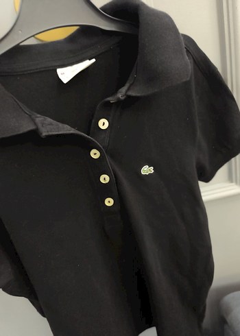 Kızlar için Siyah Polo Yaka Tişört - Görsel 5