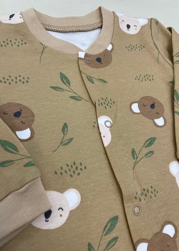 Uzun Kollu Koala Desenli Bebek Tulum - Görsel 5