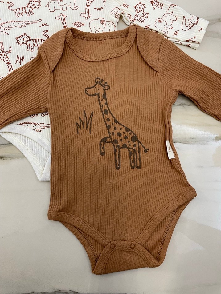 Uzun Kollu Örme Erkek Bebek Body Seti - Görsel 3