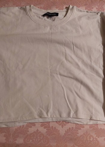 38 Beden beyaz Renk Beyaz Kadın Uzun Kollu Sweatshirt