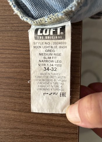 34 Beden mavi Renk Erkek Mavi Denim Slim Fit Jean