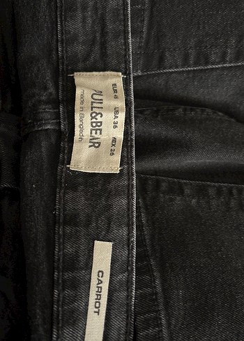 36 Beden siyah Renk Pull&Bear Erkek Siyah Pantolon