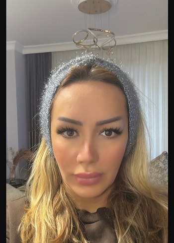 Gri Örgü Kadın Saç Bandı - Görsel 2