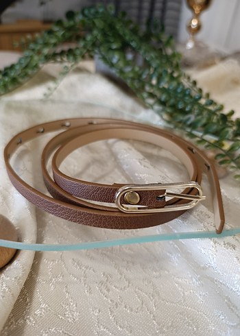 4 farklı renkte Deri Tokalı Kadın Kemer - Görsel 4