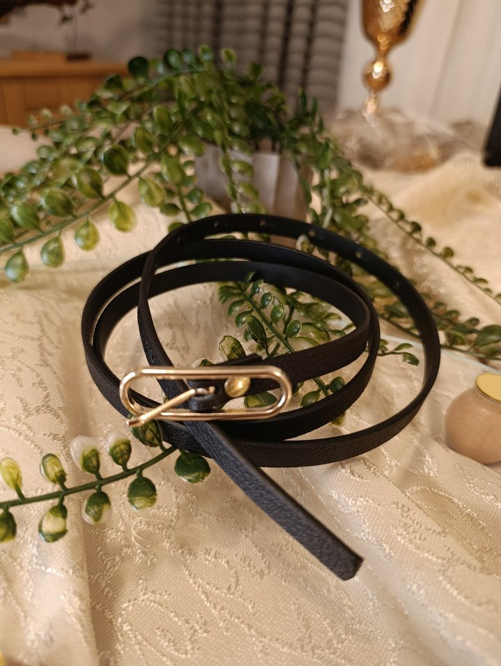 4 farklı renkte Deri Tokalı Kadın Kemer - Görsel 2