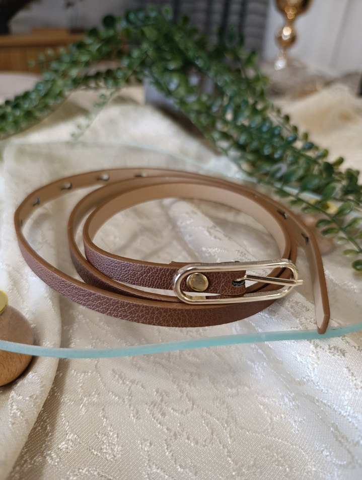 4 farklı renkte Deri Tokalı Kadın Kemer - Görsel 4