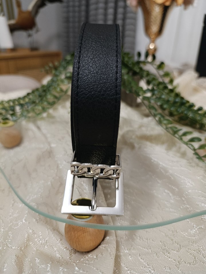 5 farklı renk Deri Zincir Detaylı Kadın Kemer - Görsel 4