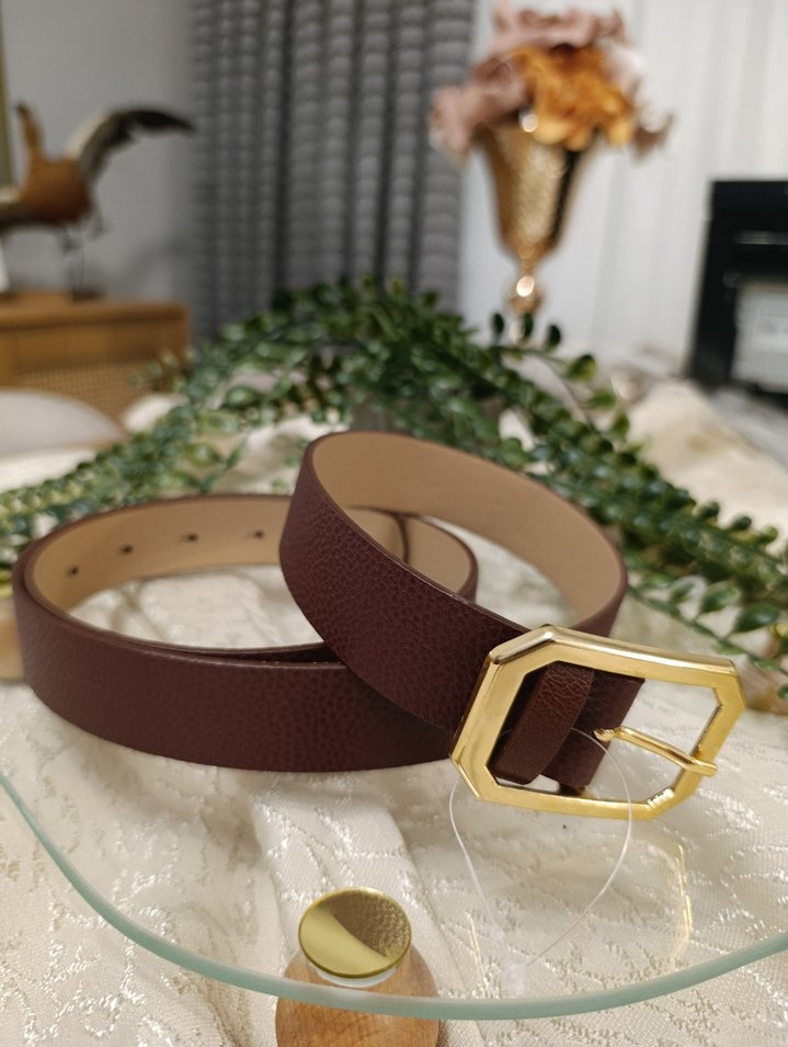 4 farklı renk  Deri Tokalı Kemer - Görsel 4