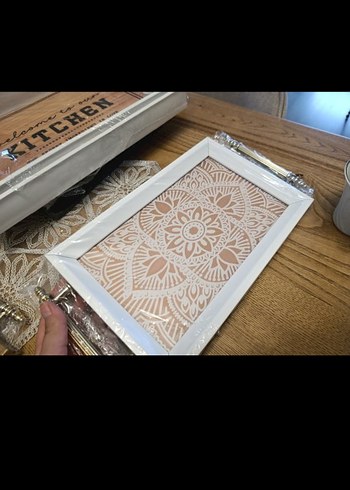 Parlak Altın Renkli Mini tepsi 2 adet - Görsel 2