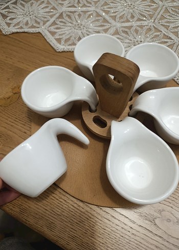 Beyaz Bohem Seramik Sosluk Seti - Görsel 3