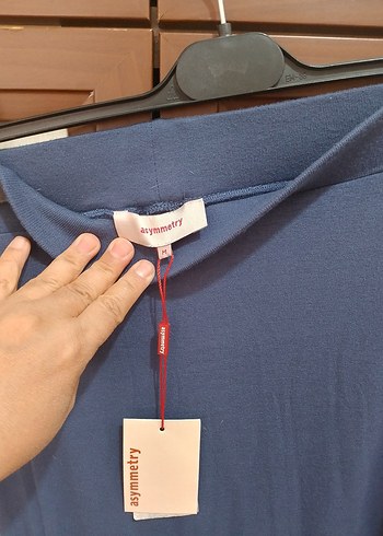 Diğer Kadın Mavi Uzun Pamuklu Etek