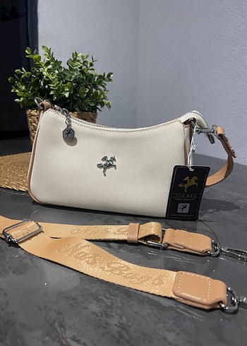 Beyaz Deri Yılan Desenli Modern Klasik Çanta - Görsel 3