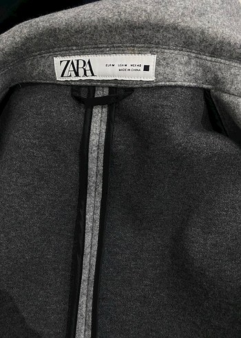 Gri Düğmeli Erkek Yün Kaban - Görsel 4