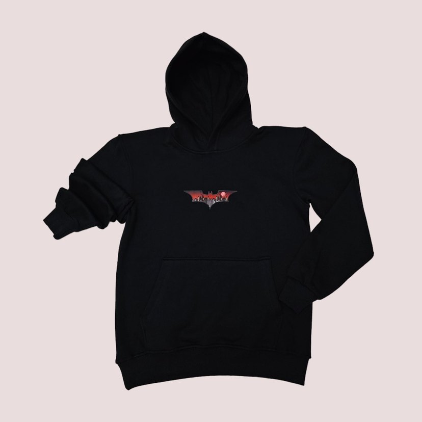 Erkek Siyah Kapüşonlu Goth Sweatshirt - Görsel 3