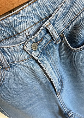 Trendyol & Milla Kadın Mavi Loose Fit Midi Denim Jean