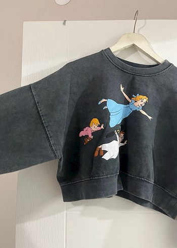 Diğer Kadın Gri Baskılı Oversize Sweatshirt