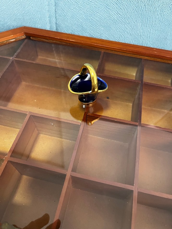 Minyatür limoges sepet - Görsel 4