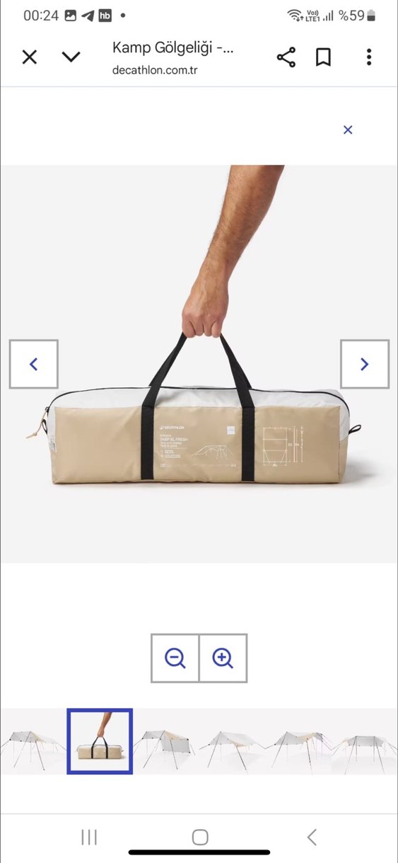 Kamp gölgeliği  decathlon - Görsel 3