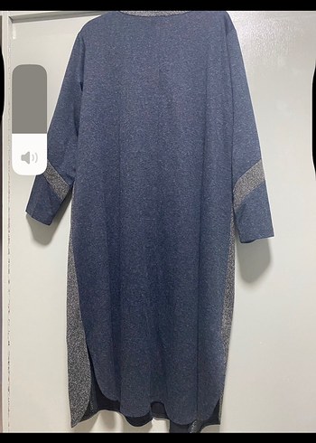 Düğmeli haki  Uzun Kadın Hırka - Görsel 2