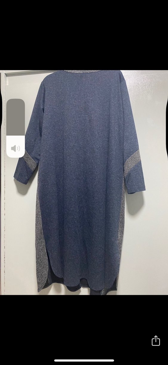 Düğmeli haki  Uzun Kadın Hırka - Görsel 2