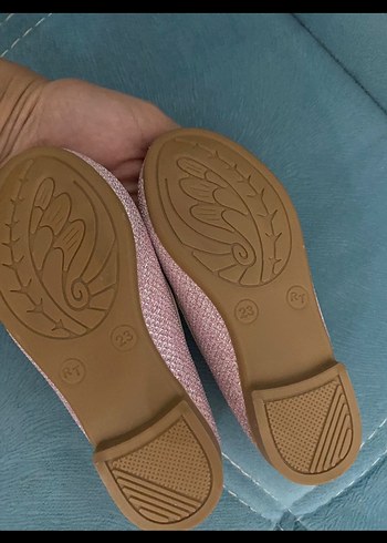 Kız Çocuk Pembe Fırfırlı Babet Ayakkabı - Görsel 2