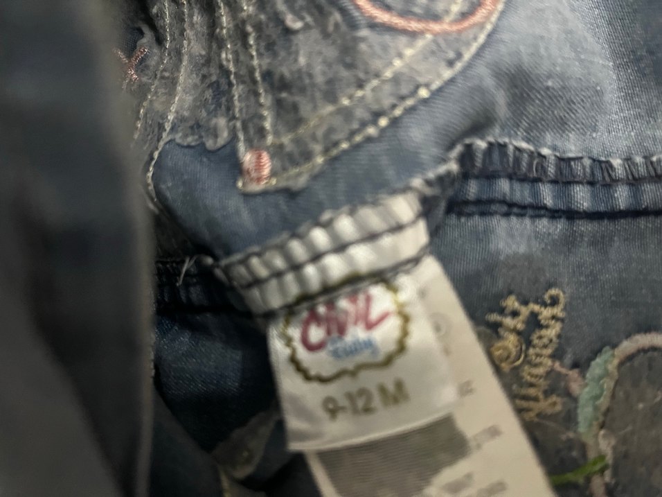 Nakışlı Pembe Kemerli Kız Kot Etek - Görsel 3