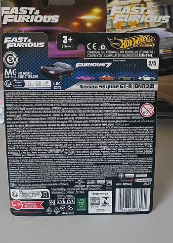 Beden Renk Hot Wheels Premium F&F Nissan Skyline GT-R R32