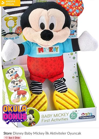 Renkli Mickey Mouse Peluş Oyuncak - Görsel 2