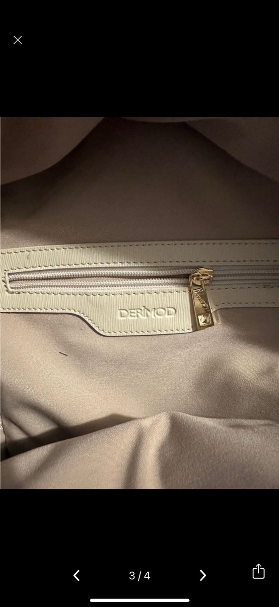 Derimod Bej Deri Fermuarlı Kadın Sırt Çantası - Görsel 4