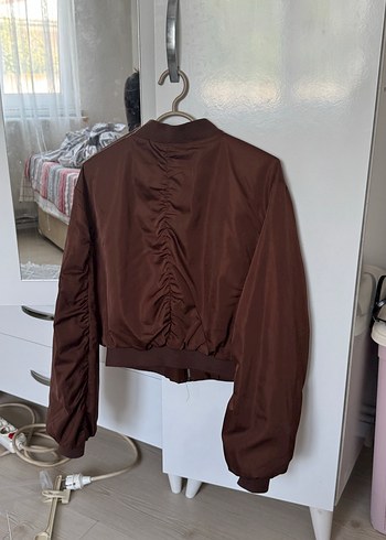 s Beden kahverengi Renk Bershka bomber ceket