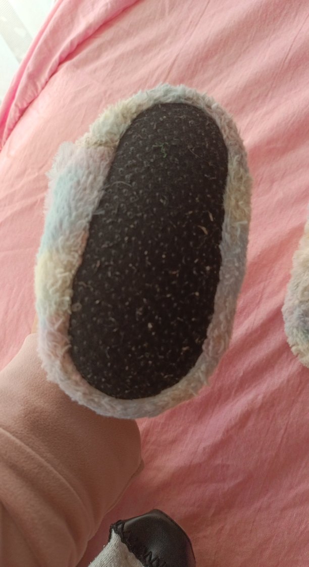 Kızlar için Çok Renkli Bağlama Desenli Sıcak Ev Terliği - Görsel 3