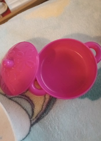 Renkli Plastik Mini Tencere ve Tava Seti - Görsel 2