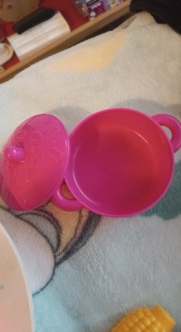 Renkli Plastik Mini Tencere ve Tava Seti - Görsel 2