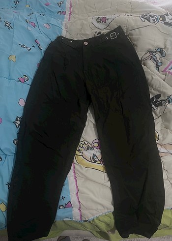 Kadın Yeşil Kemerli Midi Kumaş Pantolon - Görsel 2