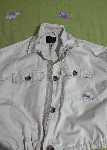 Bershka Düğmeli bej  Kadın Ceket - Görsel 3