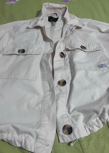 Bershka Düğmeli bej  Kadın Ceket - Görsel 4