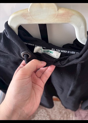LC Waikiki Siyah Yüksek Yaka Kadın Sweatshirt