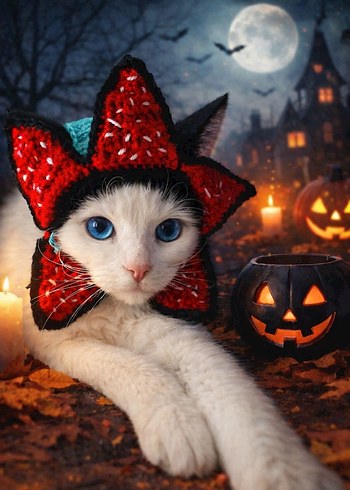 Demogorgon kedi şapkası - Görsel 2